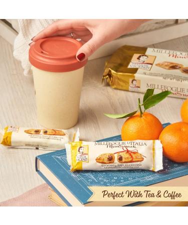 Delizia Hazelnut Cream Puff Pastry Rolls 4-Pack - Made in Italy | All-Natural Kosher Dairy - 4.41oz (125g) Box by Matilde Vicenzi - Buy Online on GoSupps.com