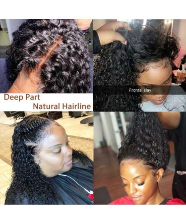 30 Inch Brazilian Water Wave Lace Frontal Wig â€“ Remy Human Hair for Black Women - Buy Online on GoSupps.com
