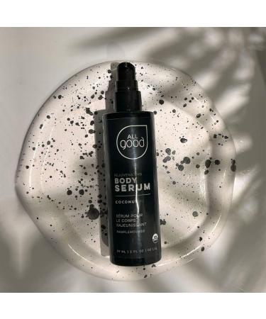 All Good Rejuvenating Body Serum - Lightweight Moisturizer for Men & Women with Calendula Moringa & Sea Buckthorn - 3oz Coconut - Made in USA - Buy Online on GoSupps.com
