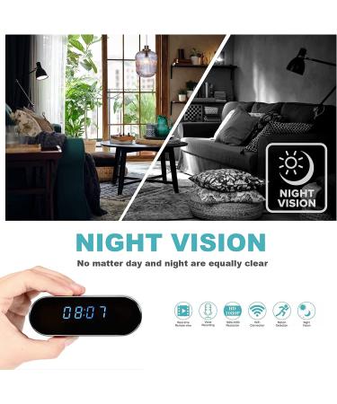 Indoor Security Camera with Alarm Clock | WiFi Surveillance, Motion Detection, Night Vision | Pet Cam for Home/Office - Buy Online on GoSupps.com