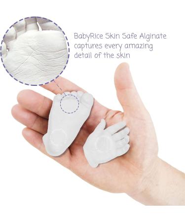 BabyRice Large Baby Hand and Foot Casting Kit with Metallic Paint (Silver) - Capture Precious Memories - Buy Online on GoSupps.com