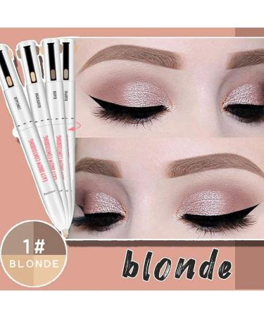 DENERASS 4-in-1 Brow Contour Highlight Pen - Waterproof Defining Eyebrow Pencil (Black Brown) - Buy Online on GoSupps.com
