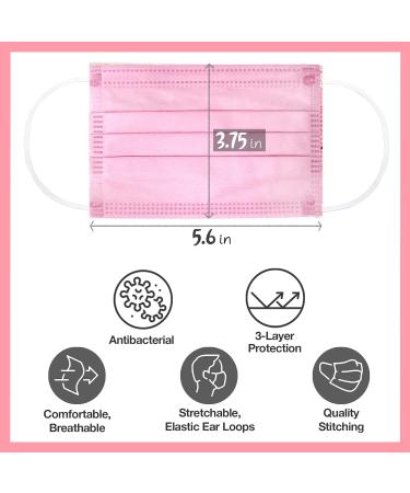 CBC Crown Unisex Children Disposable Safety Face Masks - 50pc Set for Boys & Girls | Breathable Dust Protection - Buy Online on GoSupps.com