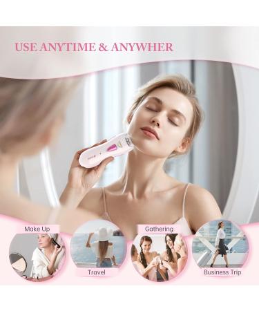 Wireless Women's Epilator - Rechargeable Mini Facial & Body Hair Remover with LED Light | Painless Epilation for Intimate Areas Face Armpits & Bikini Zone - Buy Online on GoSupps.com