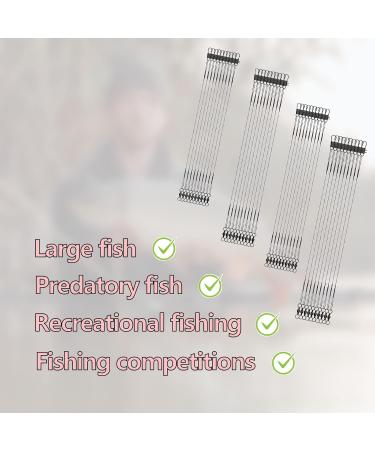 Zoe Tekway 40-Piece Stainless Steel Fishing Leaders - Anti-Bite Anti-Winding Versatile for Saltwater & Freshwater Fishing Accessories - Buy Online on GoSupps.com