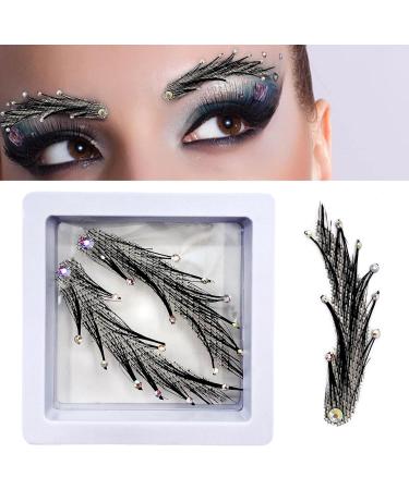 Human Hair Artificial False Eyebrows - False Eyebrow Extensions Makeup Accessories Long-Lasting Makeup Accessories for Lady Women Women Pochy Eyebrows5 - Buy Online on GoSupps.com