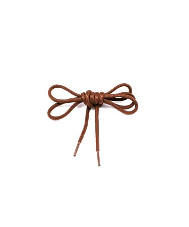 pedag Round Waxed Thick Laces Cotton Blend Stays Tight When Laced Fits Standard Holes & Eyelets Good for Hiking Boots Dark Brown 36" Long 36 Inches Dark Brown