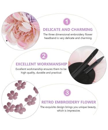 Lurrose Flower Hair Clip with Tassel: Purple Pearl Barrette for Hanfu Cosplay - Buy Online on GoSupps.com