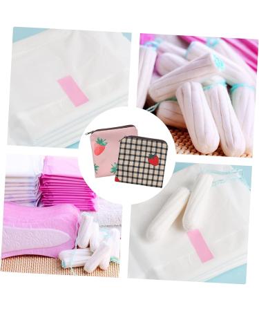 Lurrose 2pcs Napkin Storage Bag - Cute Handbag & Mini Coin Purse Organizer - Portable Menstruation & Tampon Bag - Practical Period Bag - 13X13CM - Buy Online on GoSupps.com