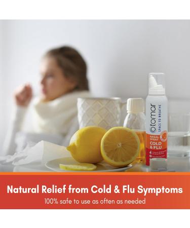 Otomar Adults Cold & Flu Saline Nasal Spray - Sinus Rinse for Blocked Nose & Congestion Relief - Drug-Free Moisturizing Solution - 4.2 oz (Pack of 2) - Buy Online on GoSupps.com