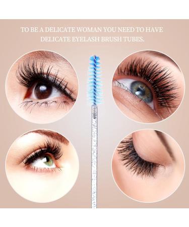 LALAFINA 4pcs Tube Mascara Brush Lash Applicator Empty Mascara Bottle Eyelash Tube Cosmetic Device Stick Miss Blue - Buy Online on GoSupps.com