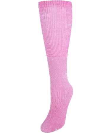 CTM Women's Diabetic Comfort Fashion Crew Socks (3 Pack) - Pink - Buy Online on GoSupps.com