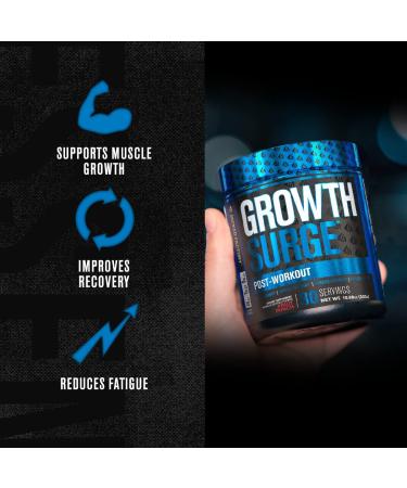 Growth Surge Creatine Post Workout Supplement - Muscle Builder with Creatine Monohydrate, Betaine, L-Carnitine, and L-Tartrate - Daily Muscle Building & Recovery - 30 Servings Fruit Punch 10.68oz - Buy Online on GoSupps.com