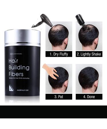 Dark Brown Hair Building Fibers for Thinning Hair, Bald Spots - Keratin Hair Re-growth Powder for Men and Women - Buy Online on GoSupps.com