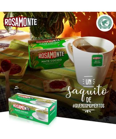  Yerbee Rosamonte Yerba Mate Tee Cocido Tradicional 50 Tea Bags (150g) - Ripening Time is 12 Months - Detox & Energy Drink - Buy Online on GoSupps.com