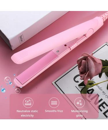 Hair Straightener Mini 2 in 1 Curler - Ceramic Tourmaline Flat Iron for Smooth Hair - Electric Beauty Tool - Buy Online on GoSupps.com