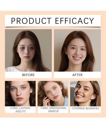  Diuyzoc Changing Complexion Foundation | Corrective Foundation Cream - 30ml Nourishing Moisturizing Brightening Corrective Cream for Sensitive Skin Adults Daily Use Travel Wedding Stage Festival - Buy Online on GoSupps.com