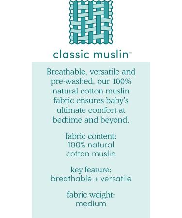 Aden + Anais Jungle Sleeping Bag - Pack of 1 | 100% Cotton Muslin Sleep Sack | Soft & Lightweight Swaddle Blanket for Newborns | Unisex 0-6 Months - Buy Online on GoSupps.com