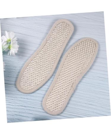Beaupretty Charcoal Loofah Insoles - Breathable Foot Care Inserts for Plantar Support | Sweat Absorbing Cushion Shoe Inserts (Beige 27x9.5cm) - International Shipping Available - Buy Online on GoSupps.com