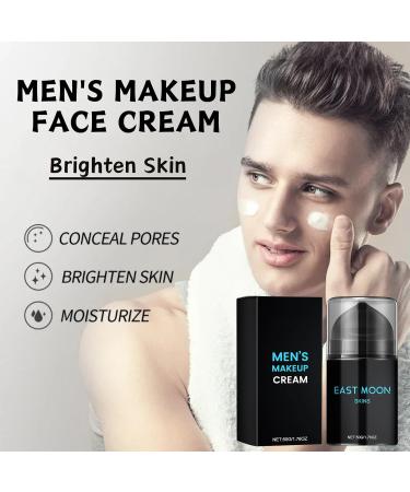 Men's Makeup Face Cream Mens Concealer Mens Face Moisturiser White Concealer Dark Circle Concealer Hydrating Face Cream Face Care for Even Skin Tone Moisturizing Spots Covering 50g - Buy Online on GoSupps.com