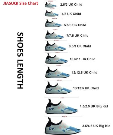 JIASUQI Kids Water Shoes | Quick Dry Barefoot Aqua Socks for Beach & Pool | 10.5/11 UK Child | Pink N - Buy Online on GoSupps.com