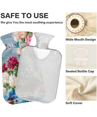 Buy Naanle Bird & Flowers Oil Painting Heat Bottle - 2L Large Hand/Foot Warmer for Pain Relief & Cold Therapy - International Shipping Available - Buy Online on GoSupps.com