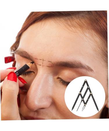 FOMIYES 5 Pcs Second Generation Scale Eyebrow Makeup Kits Measuring Tool Makeup Tools Stainless Steel 1 count (Pack of 1) Blackx5pcs - Buy Online on GoSupps.com