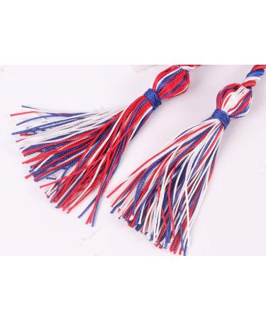 Royal Blue/White/Red Graduation Honor Cords - 68 Long | High-Quality Graduation Accessories - Buy Online on GoSupps.com