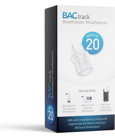 BACtrack Go Keychain Breathalyzer (Black) + 20 Mouthpieces Bundle - Buy Online on GoSupps.com