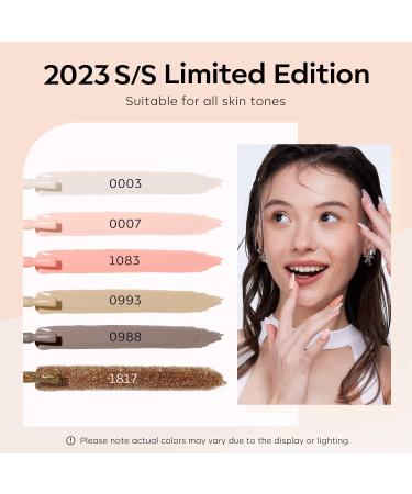 Modelones Gel Nail Polish Set - 6 Nude Glitter Colors for French Manicure | Classic Pink Soak Off LED Gel Polish | DIY Salon Holiday Gifts - 7ml - Buy Online on GoSupps.com