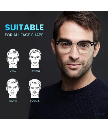 Racico 3 Pack Computer Blue Light Blocking Glasses for Men and Women - Anti Blu-Ray Gaming Lenses - Mattle Black/Tea/Clear - Buy Online on GoSupps.com