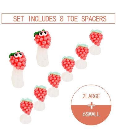 Niceneeded 24-Piece Manicure Silicone Toe Separator - Pearl Daisy Flower Design Gel Foot Toe Spacers for Women | Nail Art Tools (Style 7) - Buy Online on GoSupps.com