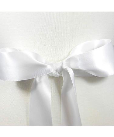 Humphrey's Craft 1-1/2 White Satin Ribbon - 25 Yards | Perfect for Crafts, Gift Wrapping, DIY Bows, Bouquet Decoration, Sewing | Variety of Colors Available - Buy Online on GoSupps.com