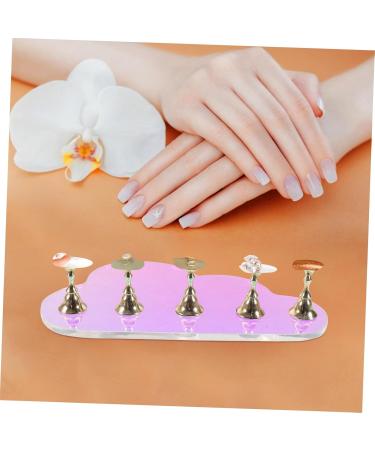 FRCOLOR 1 Set Nail Tools Press on Fake Nails Holder Press on Nails Holder Nails Tips Display Stand Press on Fake Nails Stand Nail Art Practice Stand Nail Holder Fairy Aurora Acrylic - Buy Online on GoSupps.com