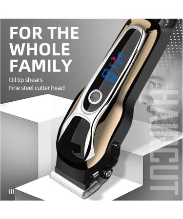 Hair Clippers Kit Cordless - Dual Voltage Beard Trimmer for Men with Rechargeable Battery & Digital Display | KM-1990 - International Shipping Available - Buy Online on GoSupps.com