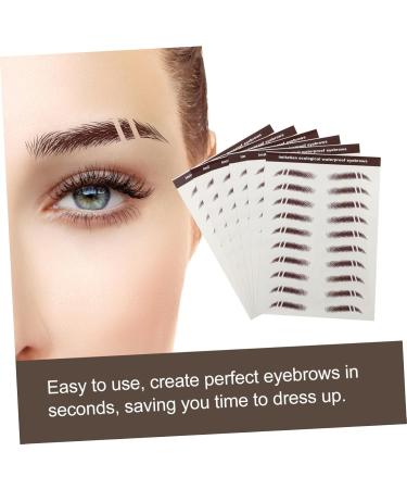 FRCOLOR 30 Pcs Eyebrow Stickers Waterproof Sticker Authentic Fake Eyebrows Imitation Eyebrow Sticker 4d Hair - Buy Online on GoSupps.com