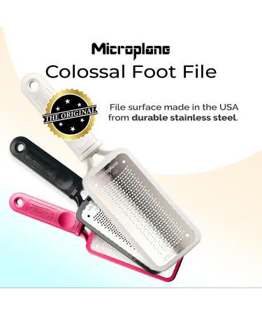 Microplane Colossal Pedicure Rasp Foot File - White | Exfoliating Foot Care Tools - International Shipping Available - Buy Online on GoSupps.com