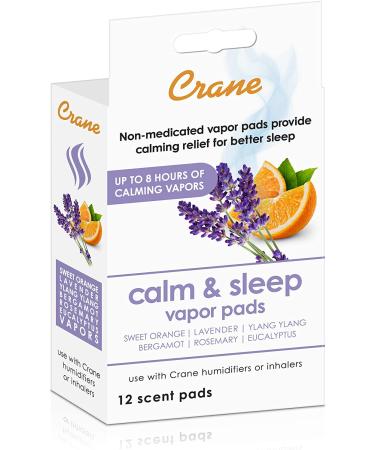 Crane Lavender Universal Vapor Pads for Droplets Corded Inhaler & Warm Mist Humidifier - Orange Lavender - 12 Count - Buy Online on GoSupps.com