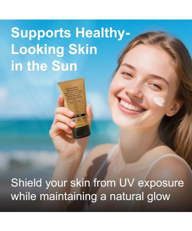 Beef Tallow Sunscreen SPF 50 - Grass Fed Beef Tallow Non-Nano Zinc Oxide Sunblock Water Resistant Clean Non-greasy Formula for Face and Body 3 Oz - Buy Online on GoSupps.com