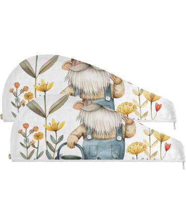 Shop Dwarf Waters Super Absorbent Hair Towel 2 Pack - Quick Dry Hair Turbans for Women & Girls - Ideal for Fast Drying & Easy Use - Buy Online on GoSupps.com