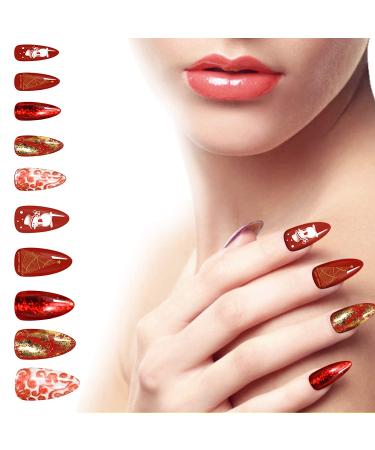500 Clear Almond Shaped Acrylic Nail Tips - Full Cover Fake Nails in 10 Sizes - DIY Nail Art Kit for Women & Girls - Buy Online on GoSupps.com