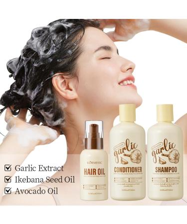 Zynewa Garlic Hair Conditioner hair mask with garlic hair mask antihair loss hair mask garlic hair conditioner intensive restorative hair treatment antihair loss strengthens and cares for damaged - Buy Online on GoSupps.com