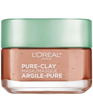 L'Oreal Paris Skincare Pure Clay Face Mask with Red Algae for Clogged Pores to Exfoliate And Refine Pores  Clay Mask  at home face mask  1.7 oz. - Buy Online on GoSupps.com