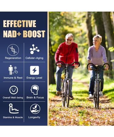 NAD Supplement 1500mg NAD+ Supplement with Resveratrol Nicotinamide Quercetin CoQ10 Support Energy & Repair Vitality Non-GMO No Fillers(120 Capsules) 120 Count (Pack of 1) - Buy Online on GoSupps.com