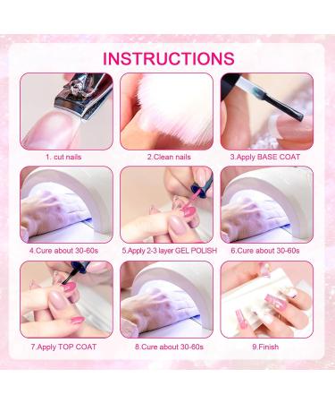 INGPING Glitter Gel Nail Polish Set - 6 Sparkly Colors for Women DIY Nail Art - Dazzling Diamond Varnish - Soak Off UV LED - 8ml - Buy Online on GoSupps.com