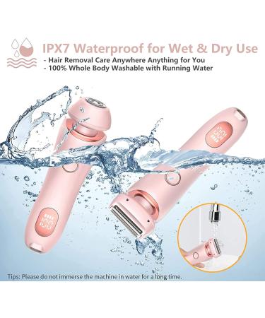 XinBarber 2-in-1 Rechargeable Lady Shaver for Women - Electric Bikini Trimmer & Cordless Wet/Dry Shaver for Arm, Leg, Face, and Pubic Area - Buy Online on GoSupps.com