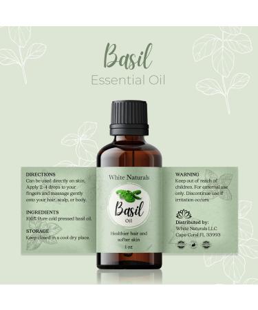 100% Pure Basil Essential Oil for Alertness - 1 oz Therapeutic Grade Aromatherapy Oil - Buy Online on GoSupps.com