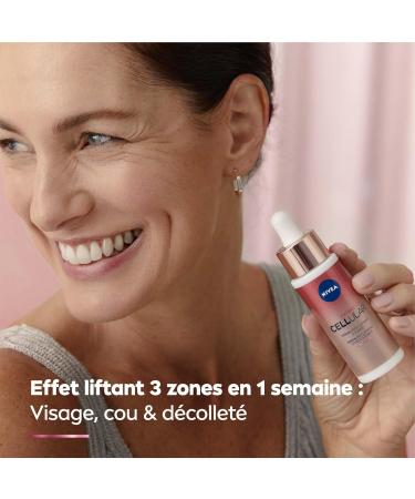 NIVEA Cellular Expert Lift 3-zone lifting effect facial serum (1 x 30 ml) Anti-wrinkle facial care concentrated in Bakuchiol Anti-aging serum for face neck & d collet  - Buy Online on GoSupps.com