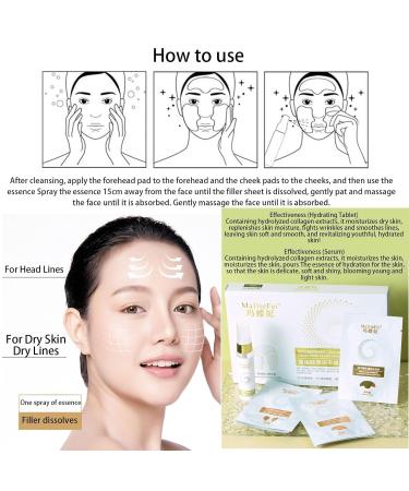 Instant Skin Essence Collagen Set Collagen Essence Tightening Patch for Women Spiral Peptide Collagen Filling Mask Face Serum (Size : 1Count (Pack of 1)) 1 Count (Pack of 1) - Buy Online on GoSupps.com