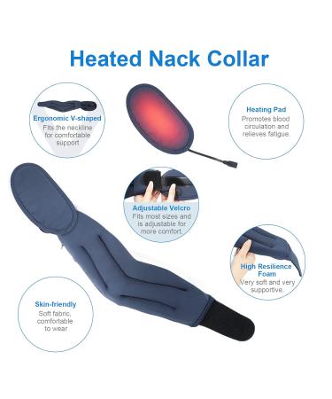 Best Heated Neck Brace for Pain Relief | Soft Foam Cervical Collar for Support & Comfort - Buy Online on GoSupps.com